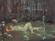 William Stott of Oldham Study for The Nymph china oil painting artist